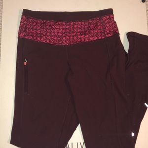 Maroon lululemon pants